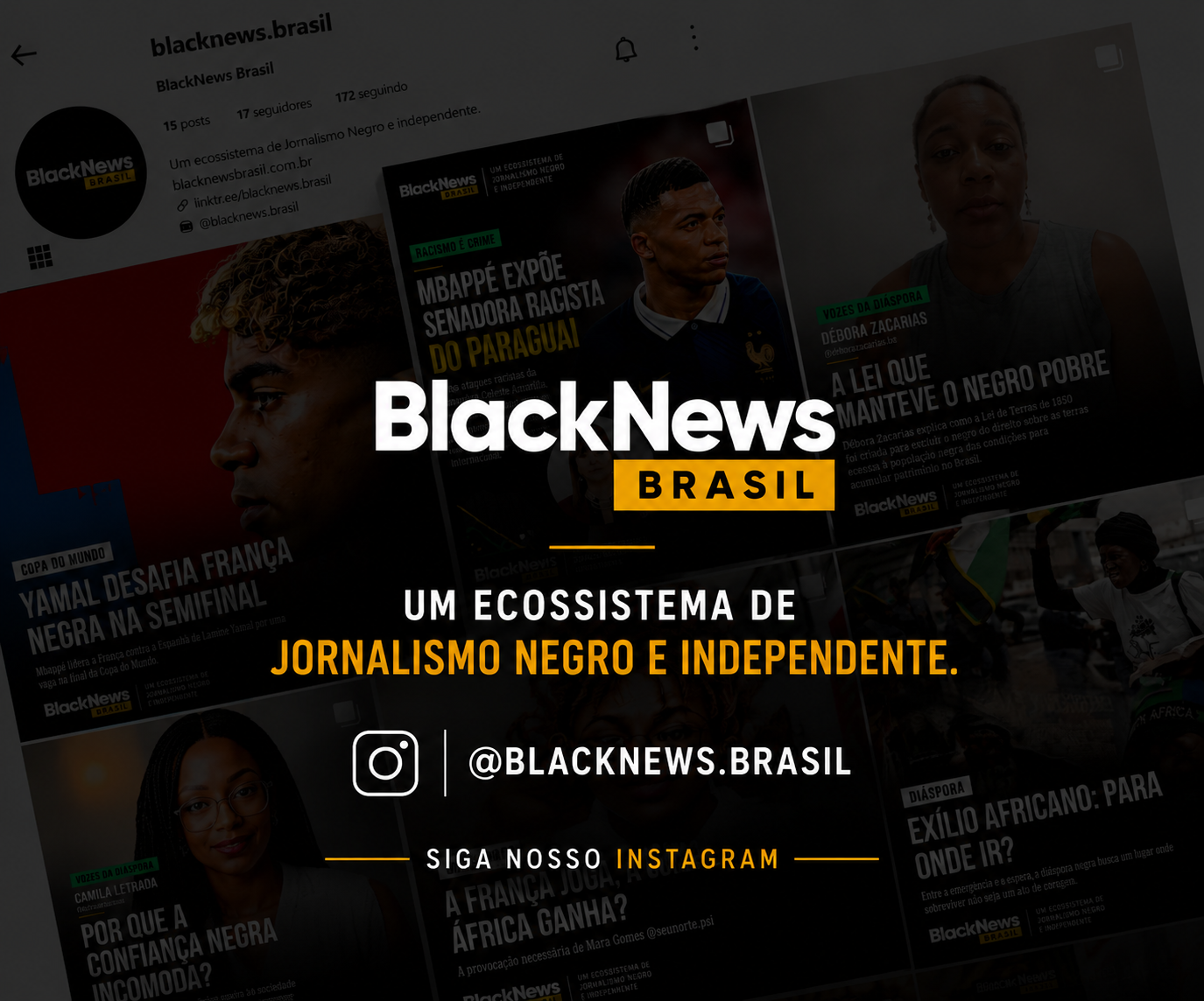 Siga o BlackNews Brasil no Instagram